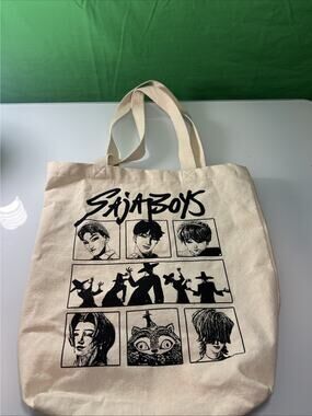 K-Pop Demon Hunters Saja Boys Canvas Tote Bag - Rare!